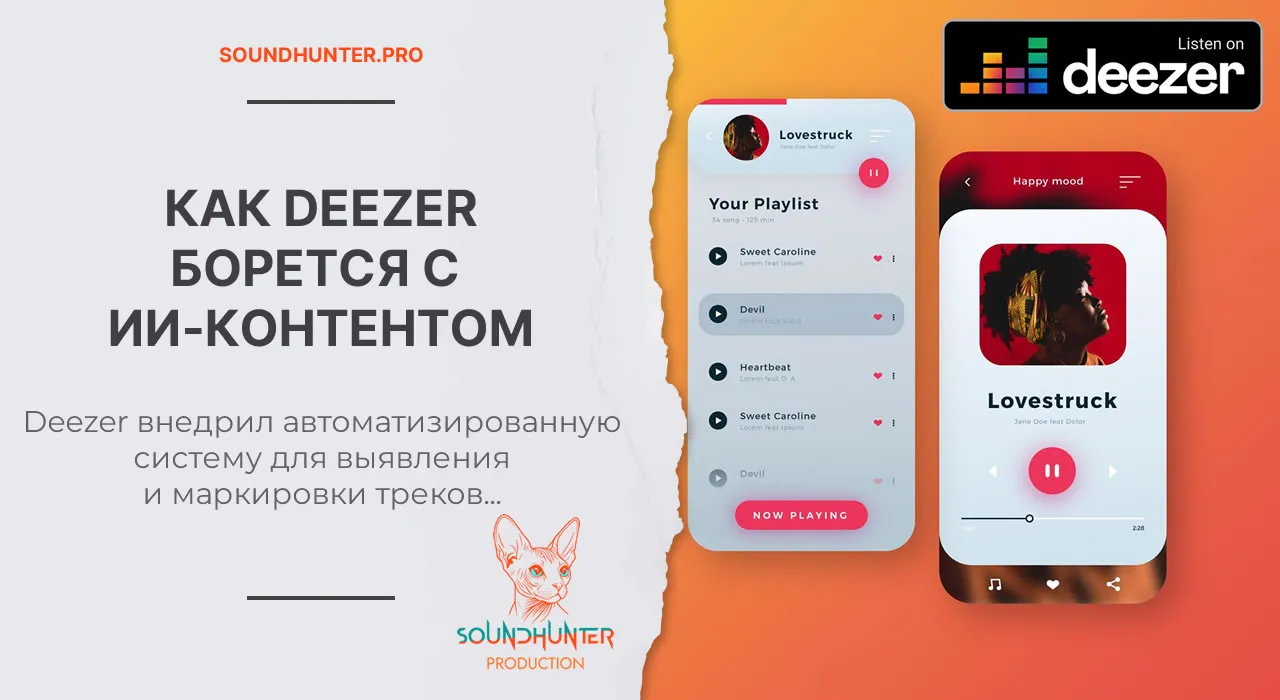 КАК DEEZER БОРЕТСЯ С  ИИ-КОНТЕНТОМ