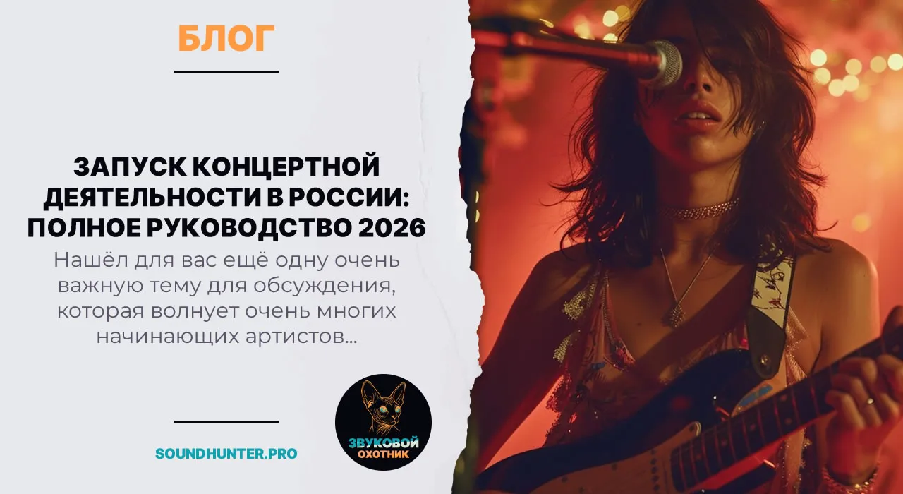 Запуск концертной деятельности в России: полное руководство 2026